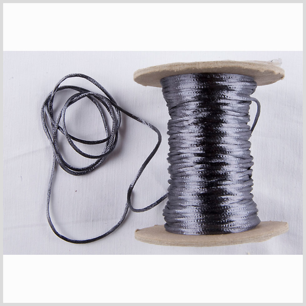 1mm Dark Gray Rattail Cord 1mm Dark Gray Rattail Cord