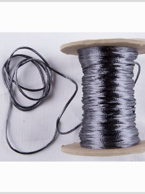 1mm Dark Gray Rattail Cord 1mm Dark Gray Rattail Cord