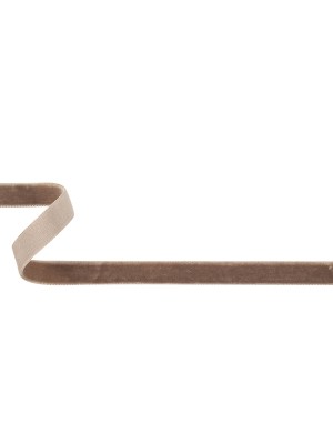 Dark Taupe Single Face Velvet Ribbon – 0.5″ Dark Taupe Single Face Velvet Ribbon – 0.5″