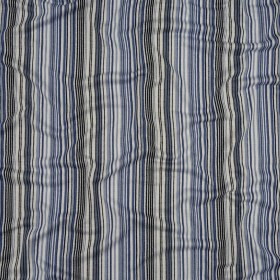 Blue and White Barcode Stripes Stretch Rayon Jersey Blue and White Barcode Stripes Stretch Rayon Jersey
