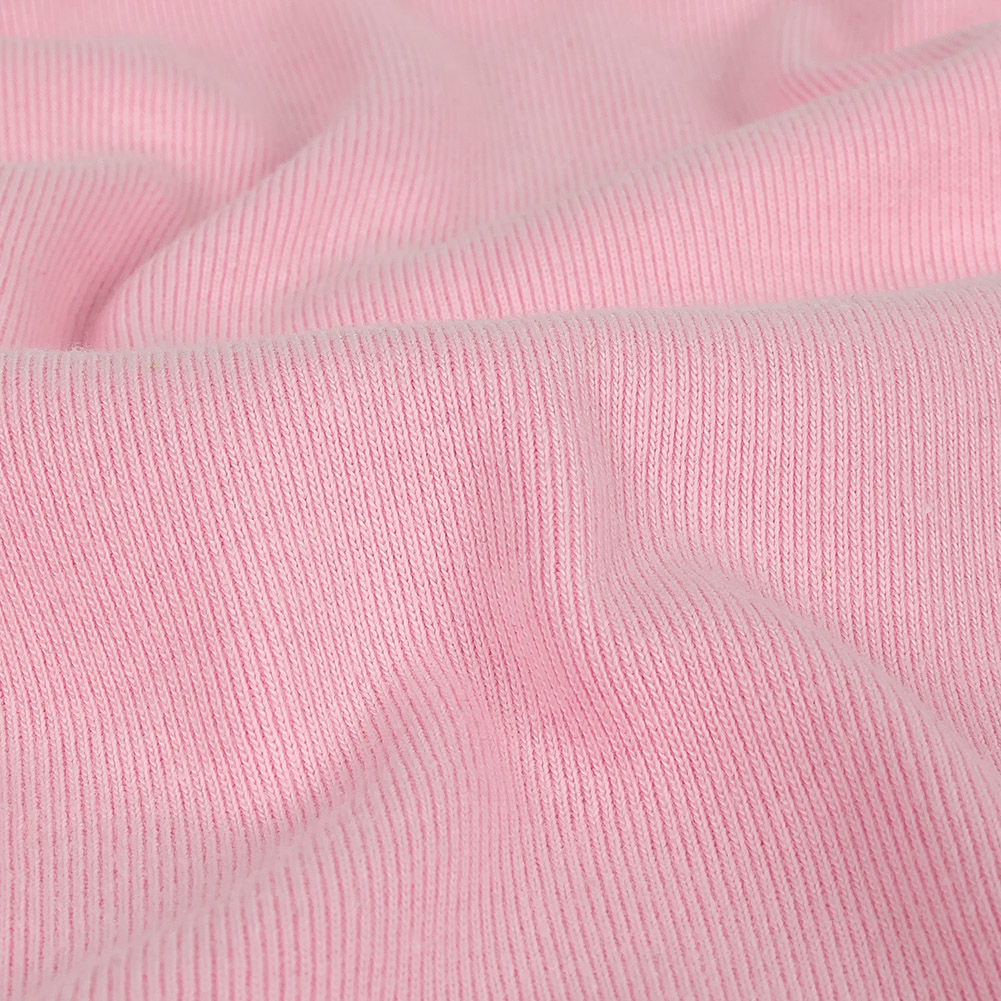 Cotton Tubular 1x1 Rib Knit - Cherry Blossom