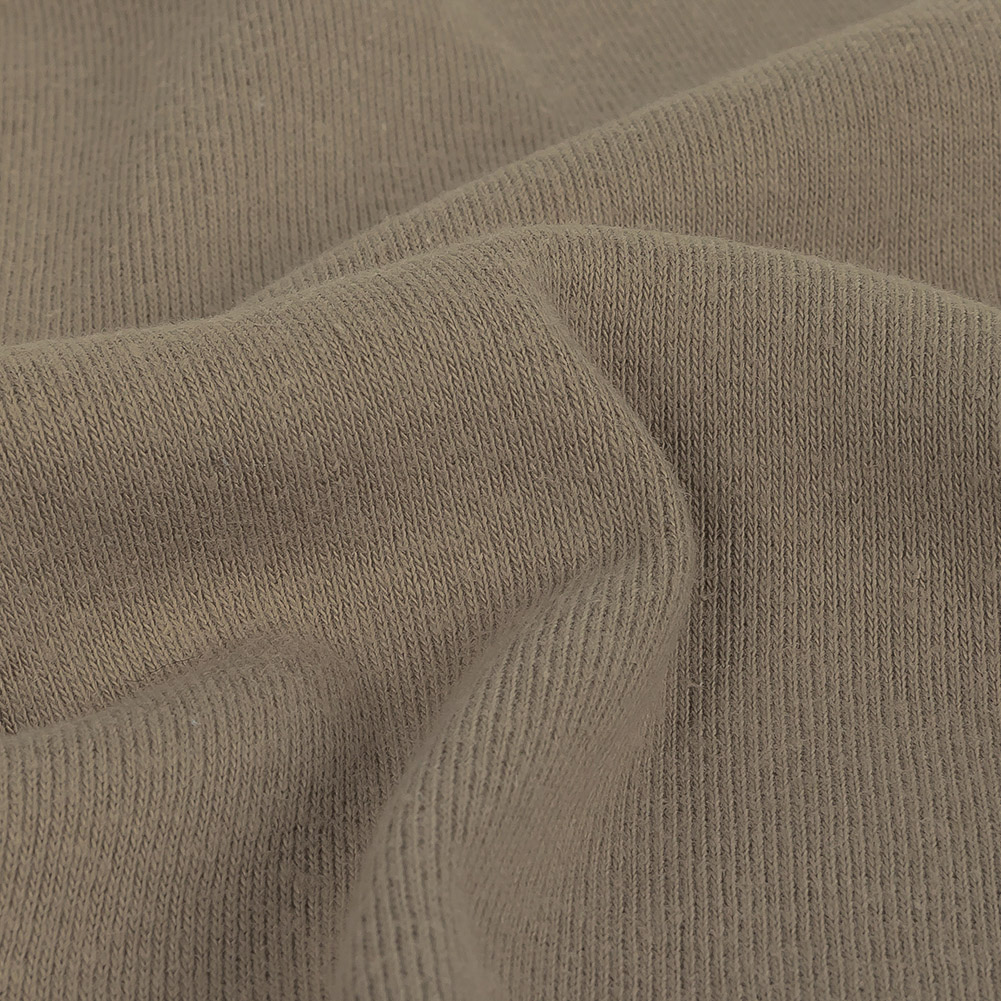 Cotton Tubular 1x1 Rib Knit - Moon Rock