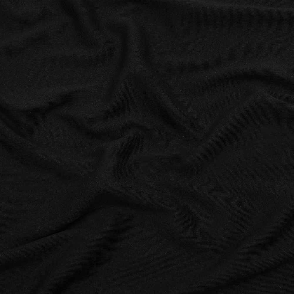 Faded Black Cotton Tubular 1×1 Rib Knit Faded Black Cotton Tubular 1×1 Rib Knit
