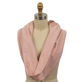 Heathered Rose Quartz and Gray Tubular Cotton Jersey Heathered Rose Quartz and Gray Tubular Cotton Jersey