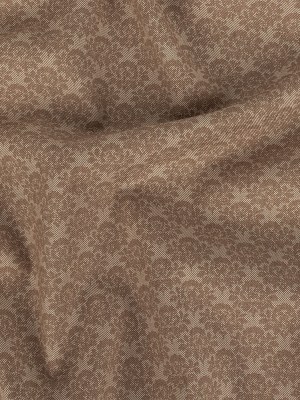 Beige and Tan Roses Cotton Jacquard Twill Beige and Tan Roses Cotton Jacquard Twill