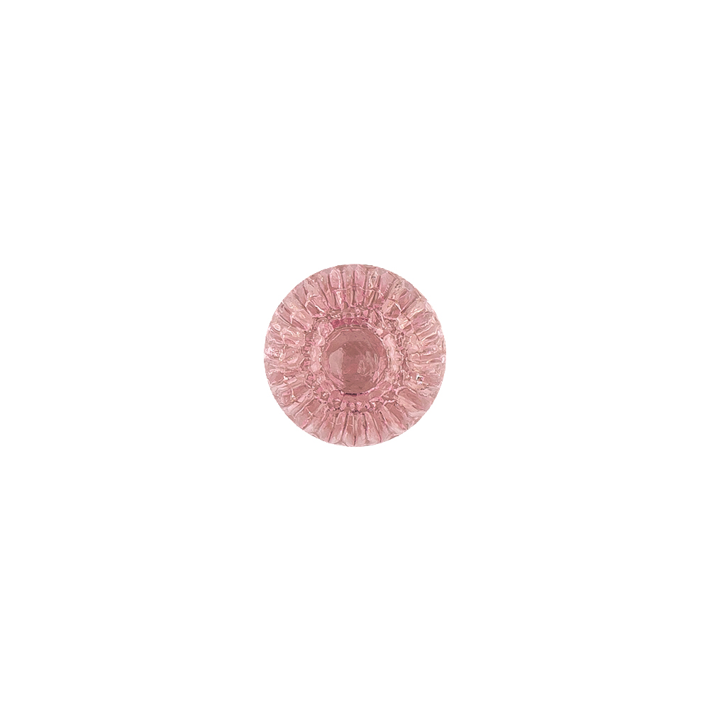 Translucent Pale Pink Abstract Radiating Shank Back Glass Button – 16L/10mm Translucent Pale Pink Abstract Radiating Shank Back Glass Button – 16L/10mm