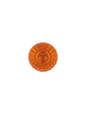 Translucent Vibrant Orange Abstract Radiating Shank Back Glass Button – 16L/10mm Translucent Vibrant Orange Abstract Radiating Shank Back Glass Button – 16L/10mm