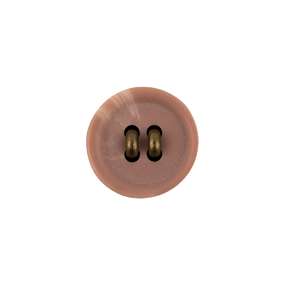 Rose Prove and Brass Shallow Plate Plastic and Metal Shank Back Button – 24L/15mm Rose Prove and Brass Shallow Plate Plastic and Metal Shank Back Button – 24L/15mm