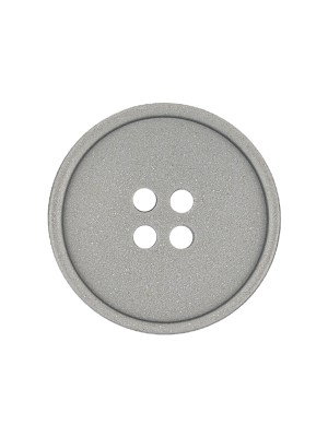 Italian Matte Gray Metal-look 4-Hole Plastic Button – 35L/22mm Italian Matte Gray Metal-look 4-Hole Plastic Button – 35L/22mm