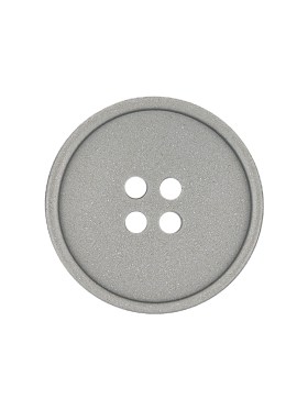 Italian Matte Gray Metal-look 4-Hole Plastic Button – 35L/22mm Italian Matte Gray Metal-look 4-Hole Plastic Button – 35L/22mm