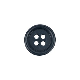 Dark Navy Shallow Plate 4-Hole Plastic Button – 24L/15mm Dark Navy Shallow Plate 4-Hole Plastic Button – 24L/15mm