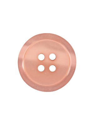 Shiny Peach Shallow Plate 4-Hole Plastic Suit Button – 32L/20mm Shiny Peach Shallow Plate 4-Hole Plastic Suit Button – 32L/20mm
