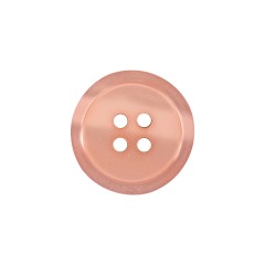 Shiny Peach Shallow Plate 4-Hole Plastic Suit Button – 32L/20mm Shiny Peach Shallow Plate 4-Hole Plastic Suit Button – 32L/20mm