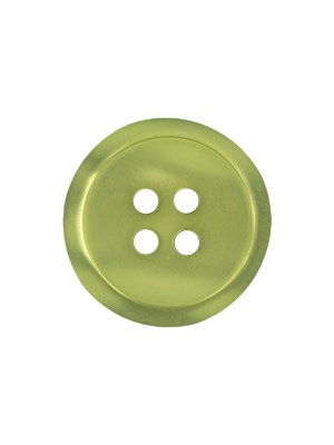Shiny Lime Shallow Plate 4-Hole Plastic Suit Button – 32L/20mm Shiny Lime Shallow Plate 4-Hole Plastic Suit Button – 32L/20mm