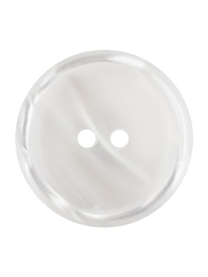 Italian White and Translucent Swirl 2-Hole Shallow Plate Coat Button – 40L/25.5mm Italian White and Translucent Swirl 2-Hole Shallow Plate Coat Button – 40L/25.5mm