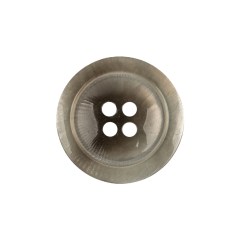 Translucent Neutral Gray and Wren Swirls 4-Hole Tiny Mound Plastic Button – 36L/23mm Translucent Neutral Gray and Wren Swirls 4-Hole Tiny Mound Plastic Button – 36L/23mm