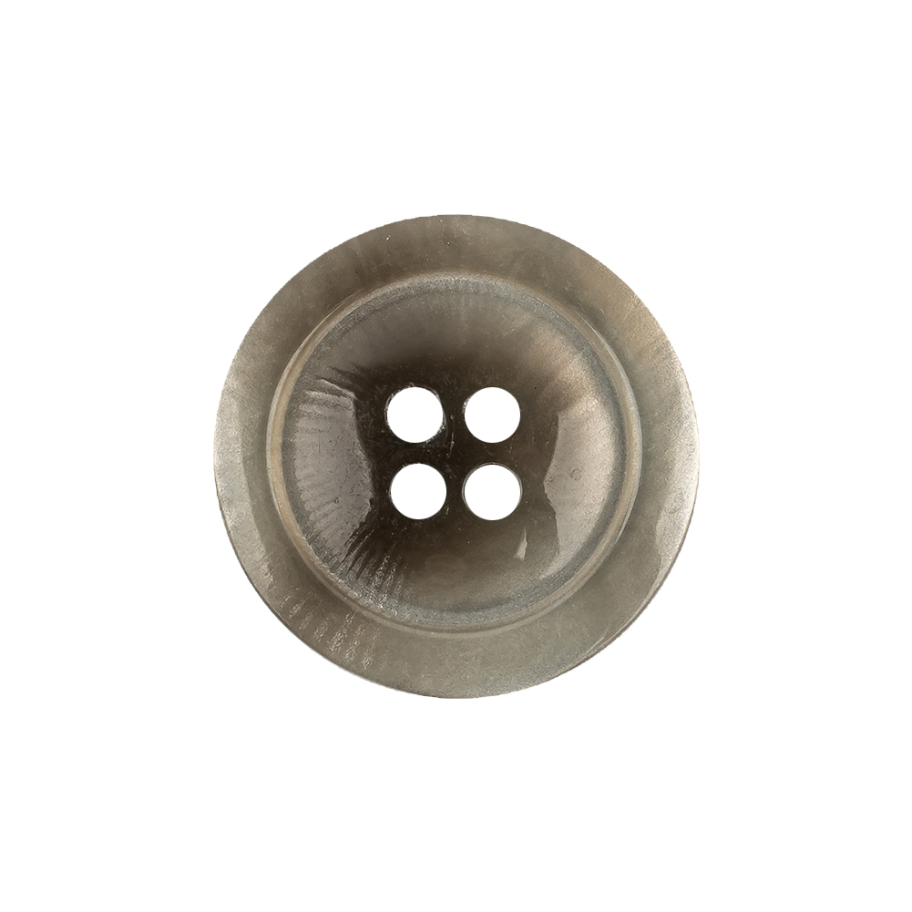 Translucent Neutral Gray and Wren Swirls 4-Hole Tiny Mound Plastic Button – 36L/23mm Translucent Neutral Gray and Wren Swirls 4-Hole Tiny Mound Plastic Button – 36L/23mm
