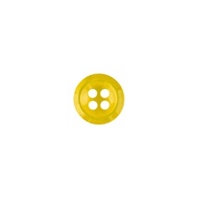 Canary Yellow Iridescent 4-Hole Shell Blouse Button – 16L/10mm Canary Yellow Iridescent 4-Hole Shell Blouse Button – 16L/10mm