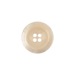 Italian Translucent Antique White Semi-Iridescent 4-Hole Plastic Blazer Button – 28L/18mm Italian Translucent Antique White Semi-Iridescent 4-Hole Plastic Blazer Button – 28L/18mm