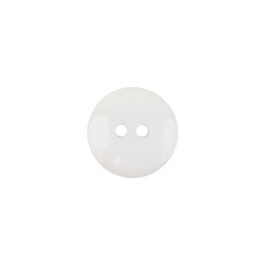 Italian White Low Convex 2-Hole Plastic Button – 20L/12.5mm Italian White Low Convex 2-Hole Plastic Button – 20L/12.5mm