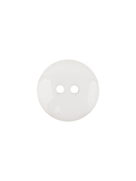 Italian White Low Convex 2-Hole Plastic Button – 20L/12.5mm Italian White Low Convex 2-Hole Plastic Button – 20L/12.5mm