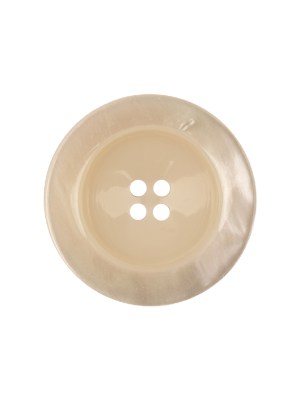 Italian Translucent Antique White Semi-Iridescent 4-Hole Plastic Blazer Button – 36L/23mm Italian Translucent Antique White Semi-Iridescent 4-Hole Plastic Blazer Button – 36L/23mm