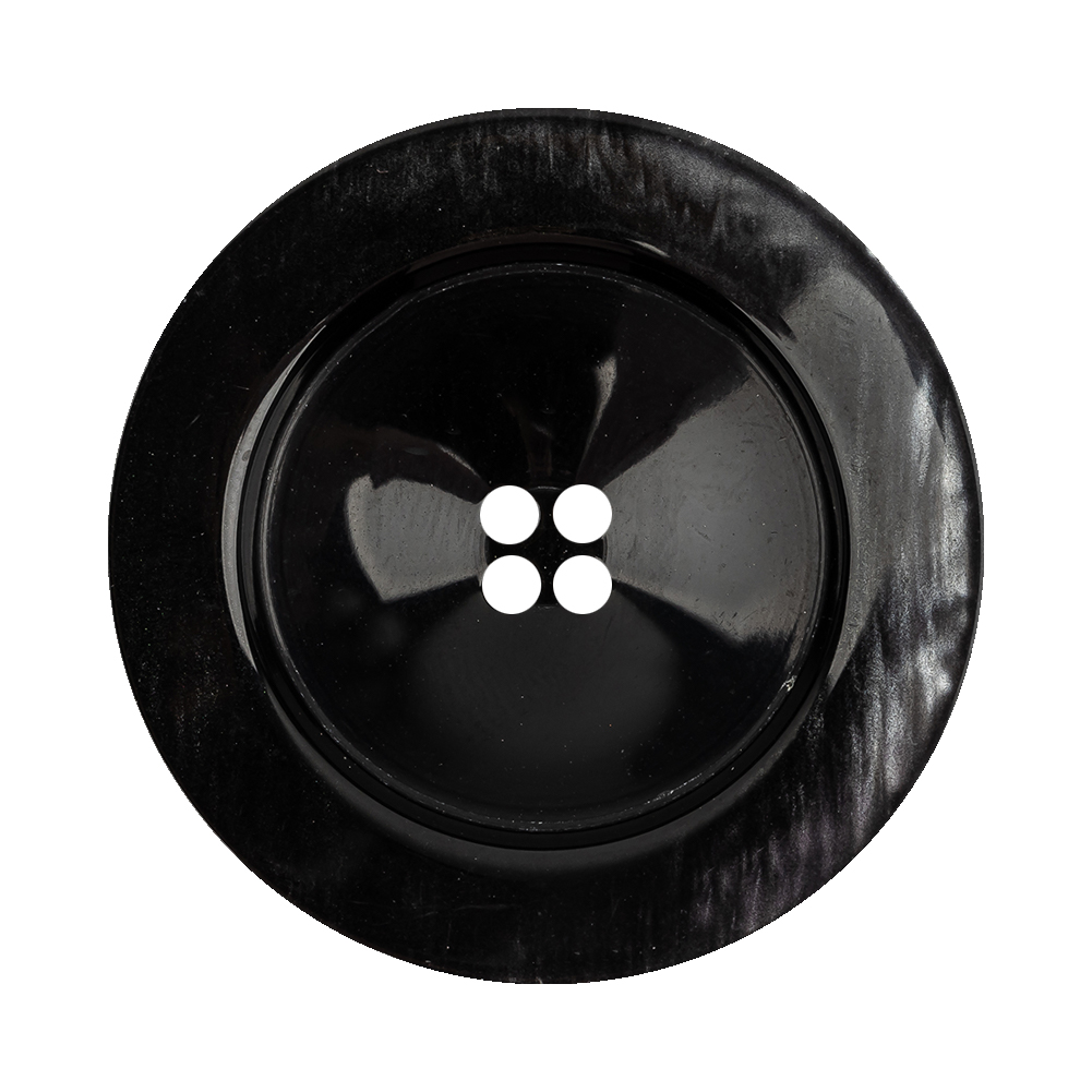 Italian Thunder Storm Semi-Iridescent 4-Hole Plastic Blazer Button – 54L/34mm Italian Thunder Storm Semi-Iridescent 4-Hole Plastic Blazer Button – 54L/34mm