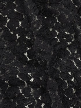 Midnight Abstracted Leopard Spots Cotton and Polyester Embroidered Lace Midnight Abstracted Leopard Spots Cotton and Polyester Embroidered Lace