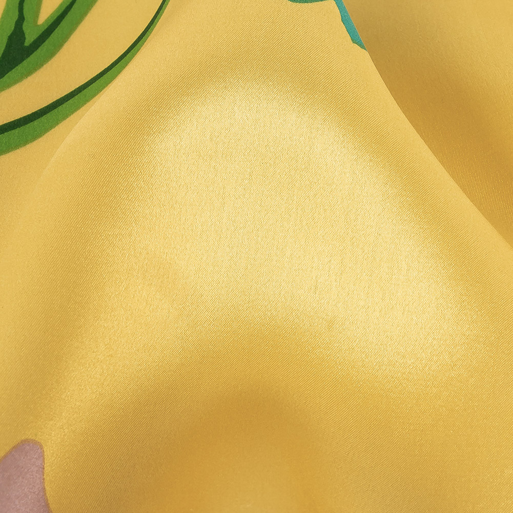 Purple, Red and Yellow Floral Silk Charmeuse Purple, Red and Yellow Floral Silk Charmeuse