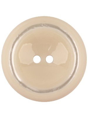 Italian White Asparagus with Translucent Rim 2-Hole Inkwell Button – 44L/28mm Italian White Asparagus with Translucent Rim 2-Hole Inkwell Button – 44L/28mm