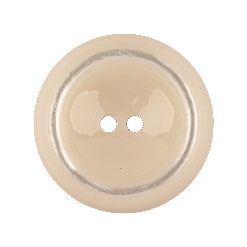 Italian White Asparagus with Translucent Rim 2-Hole Inkwell Button – 44L/28mm Italian White Asparagus with Translucent Rim 2-Hole Inkwell Button – 44L/28mm