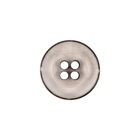Italian Transparent and Black 4-Hole Tire Rimmed Jacket Button – 28L/18mm Italian Transparent and Black 4-Hole Tire Rimmed Jacket Button – 28L/18mm