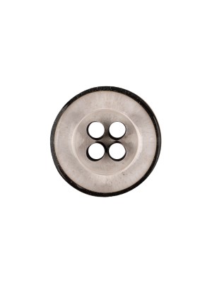Italian Transparent and Black 4-Hole Tire Rimmed Jacket Button – 24L/15mm Italian Transparent and Black 4-Hole Tire Rimmed Jacket Button – 24L/15mm