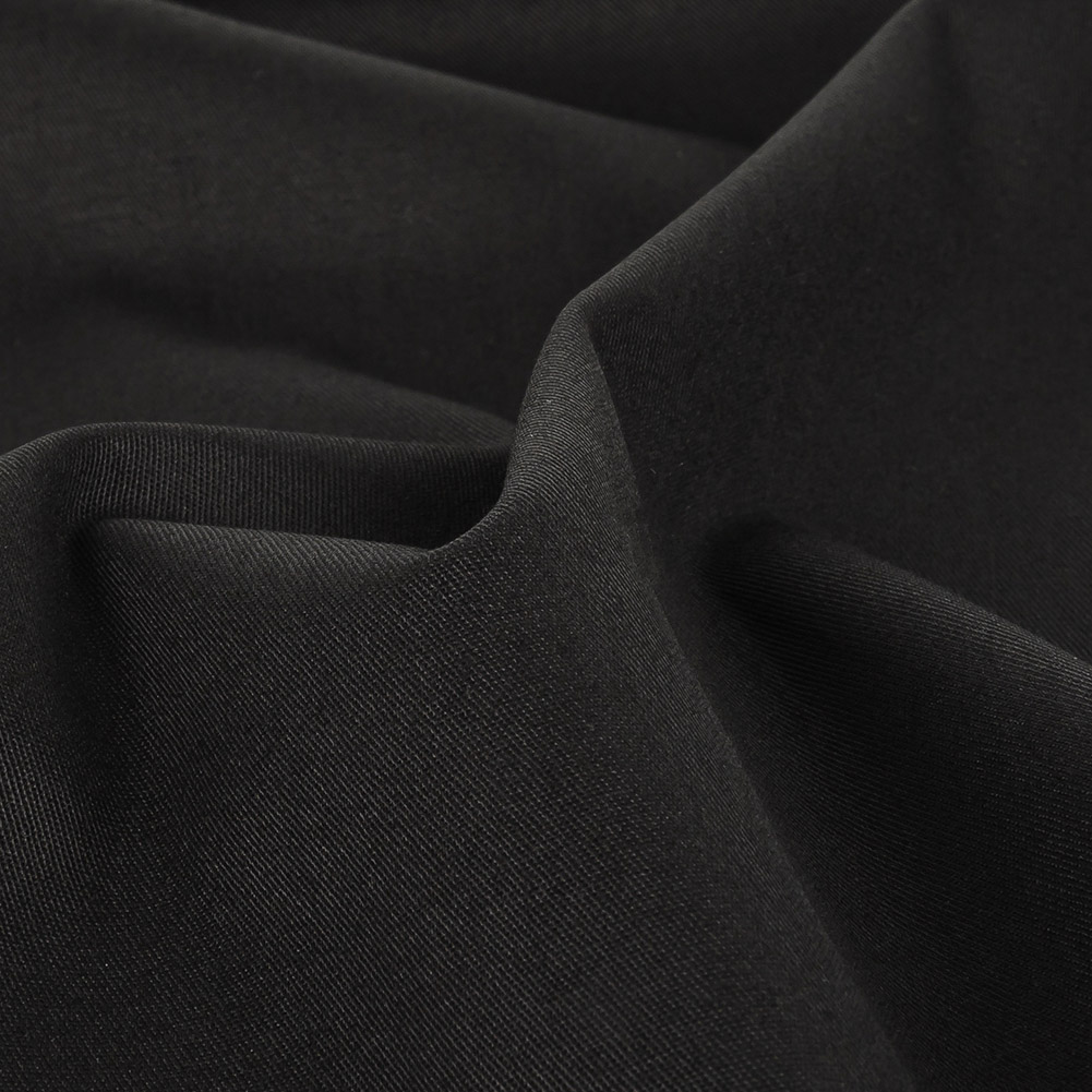 Black Stretch Cotton Twill Black Stretch Cotton Twill