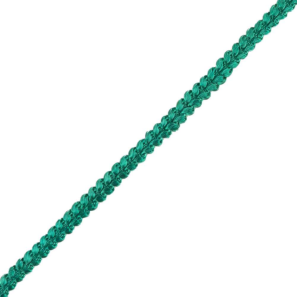 Teal Cotton Blend Braided Trim - 0.25"