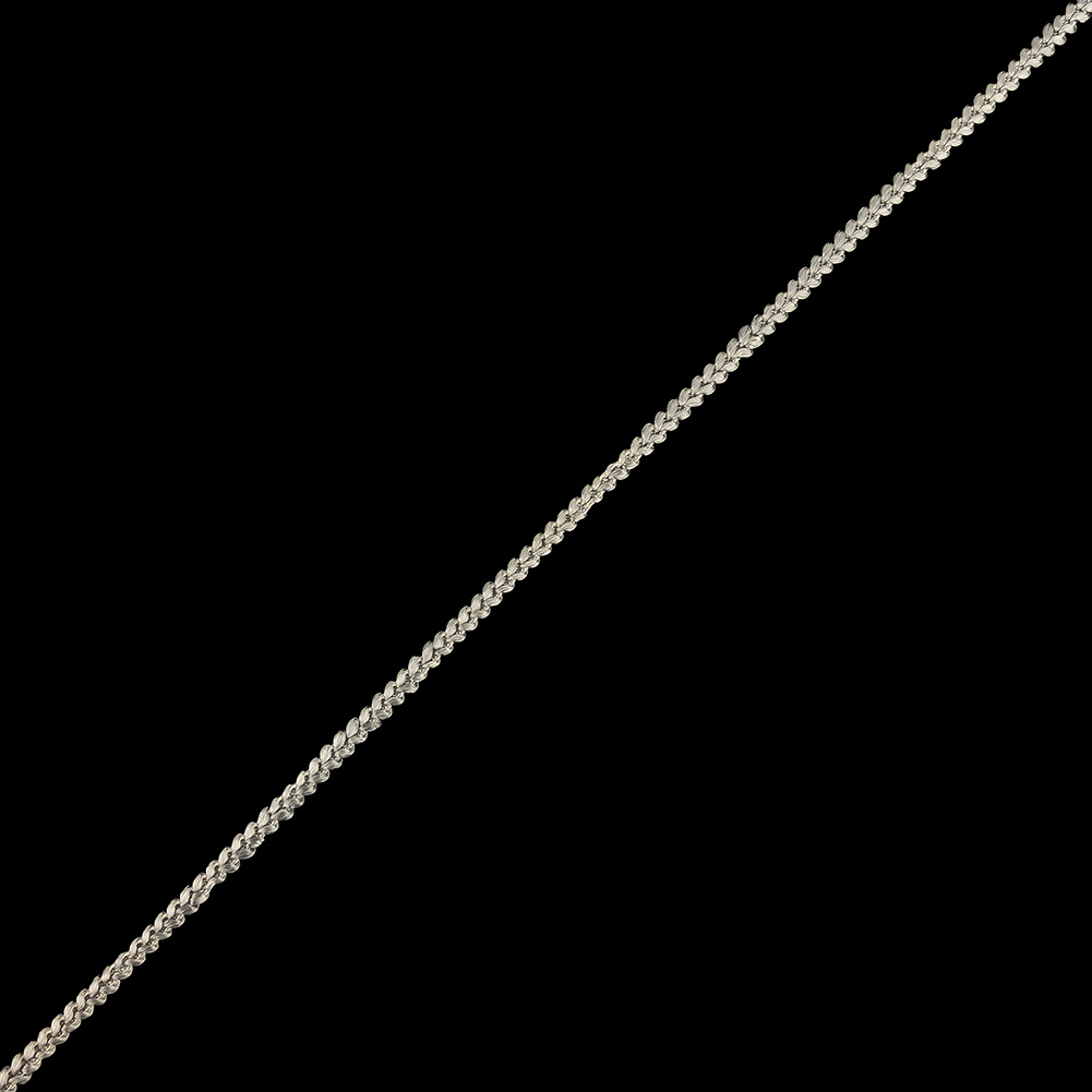 Silver Gray Cotton Blend Braided Trim – 0.1875″ Silver Gray Cotton Blend Braided Trim – 0.1875″