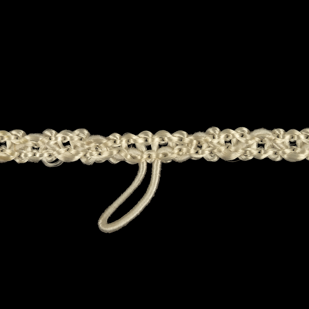 Bone White Button Loop Braid – 0.625″ Bone White Button Loop Braid – 0.625″