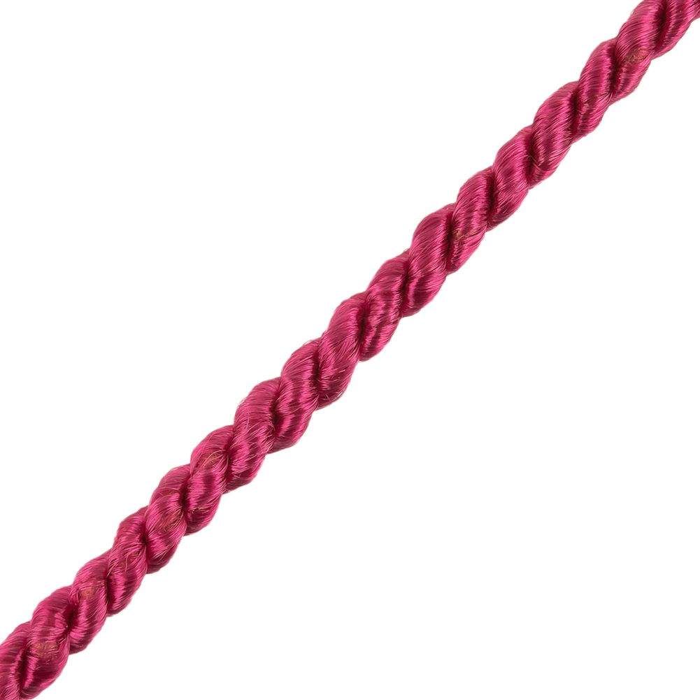 Hot Pink Cotton Blend Twisted Cord - 3mm