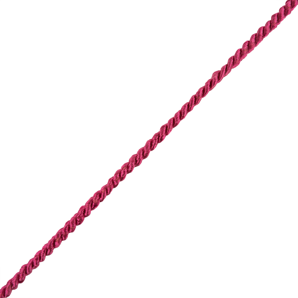 Hot Pink Cotton Blend Twisted Cord – 3mm Hot Pink Cotton Blend Twisted Cord – 3mm