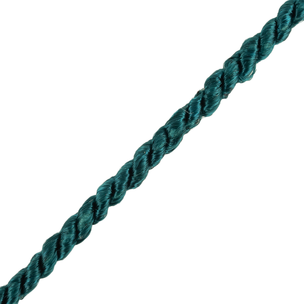 Ocean Blue Cotton Blend Twisted Cord - 3mm