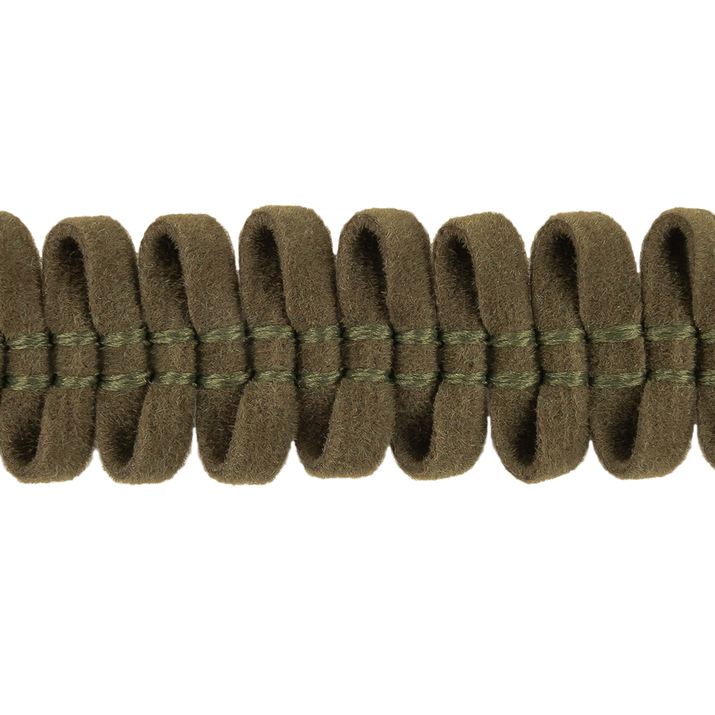Winter Moss Loopy Faux Suede Trim - 0.5"