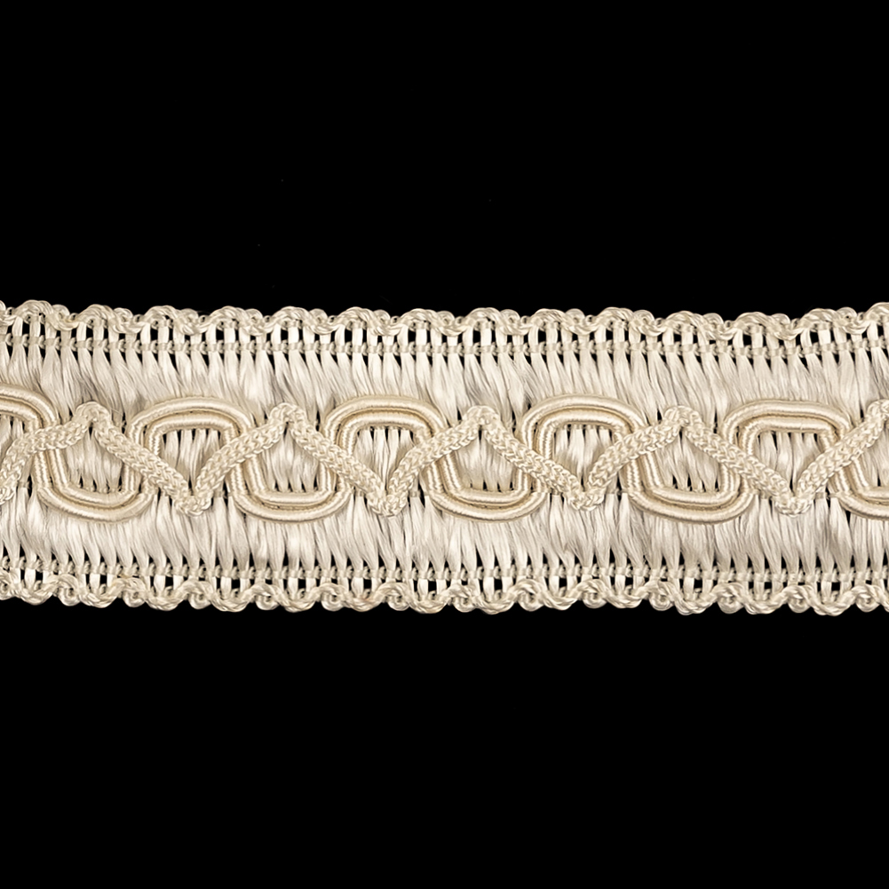 Buttercream Zig Zags and Waves Braided Trim - 1.25"