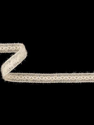Papyrus and Clear Eyelash Fringe Braided Trim – 0.625″ Papyrus and Clear Eyelash Fringe Braided Trim – 0.625″