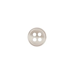 Semi Shiny Ghostly White Narrow Rimmed 4-Hole Button – 16L/10mm Semi Shiny Ghostly White Narrow Rimmed 4-Hole Button – 16L/10mm
