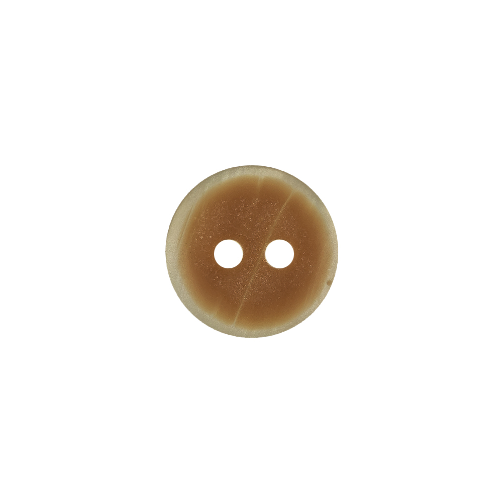 Shiny Gray Smooth Top 2-Hole Plastic Shirt Button - 20L/12.5mm