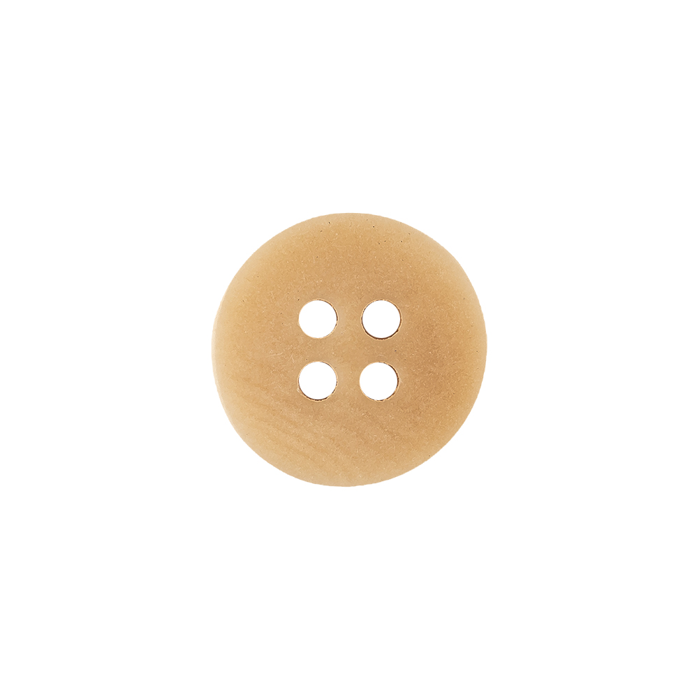 Yellow Ochre Smooth Top 4-Hole Plastic Button – 24L/15mm Yellow Ochre Smooth Top 4-Hole Plastic Button – 24L/15mm