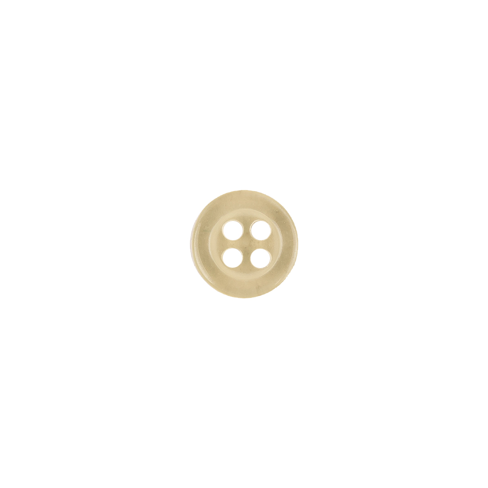 Translucent Beige Tire Rimmed 4-Hole Blouse Button – 13L/8mm Translucent Beige Tire Rimmed 4-Hole Blouse Button – 13L/8mm