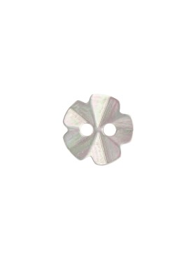 White Iridescent 2-Hole Flower Shaped Blouse Button – 18L/11.5mm White Iridescent 2-Hole Flower Shaped Blouse Button – 18L/11.5mm