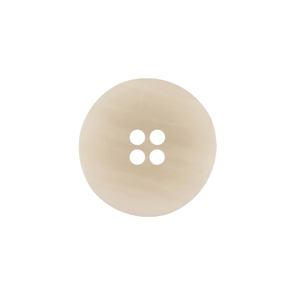 Italian Bone White, Brown and White Striated 4-Hole Plastic Button – 32L/20mm Italian Bone White, Brown and White Striated 4-Hole Plastic Button – 32L/20mm