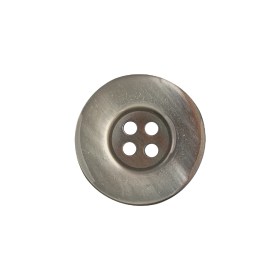 Iridescent Silver Blue and Brown Ombre 4-Hole Dish Style Jacket Button – 32L/20mm Iridescent Silver Blue and Brown Ombre 4-Hole Dish Style Jacket Button – 32L/20mm